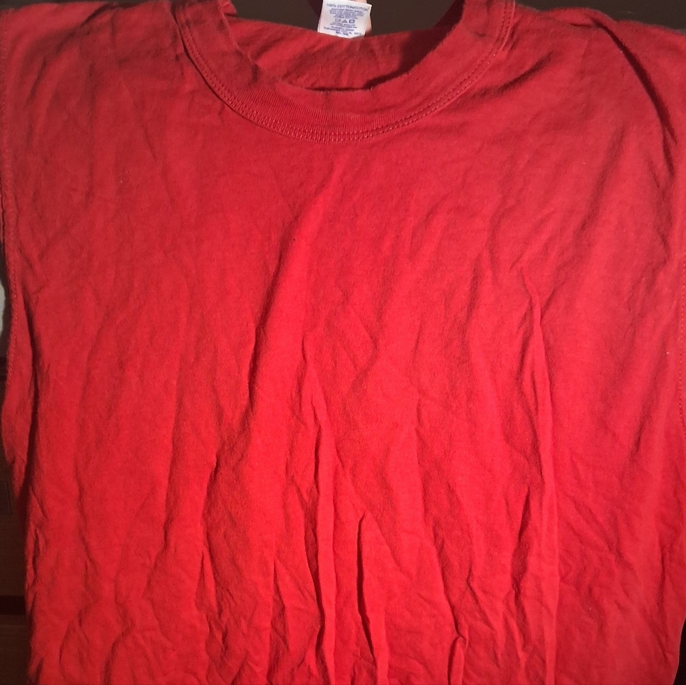 red Russell Athletic tank top